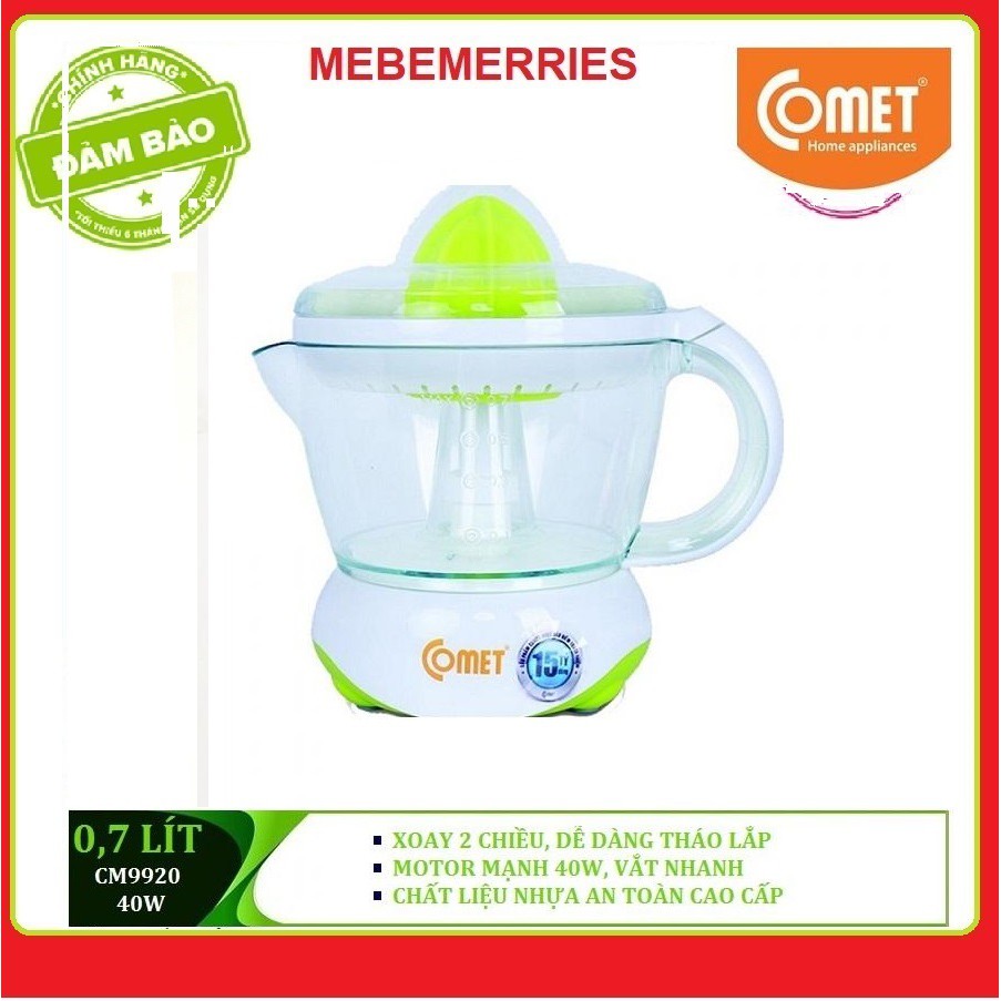 MÁY VẮT CAM 0,7 LÍT COMET CM9920