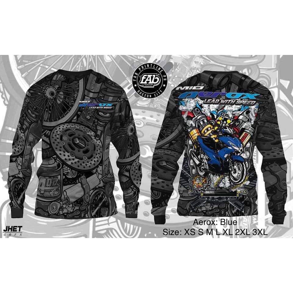 Áo Thun Tay Dài In Hình 3d Thời Trang Đua Xe Mô Tô yamaha size xxs-6xl