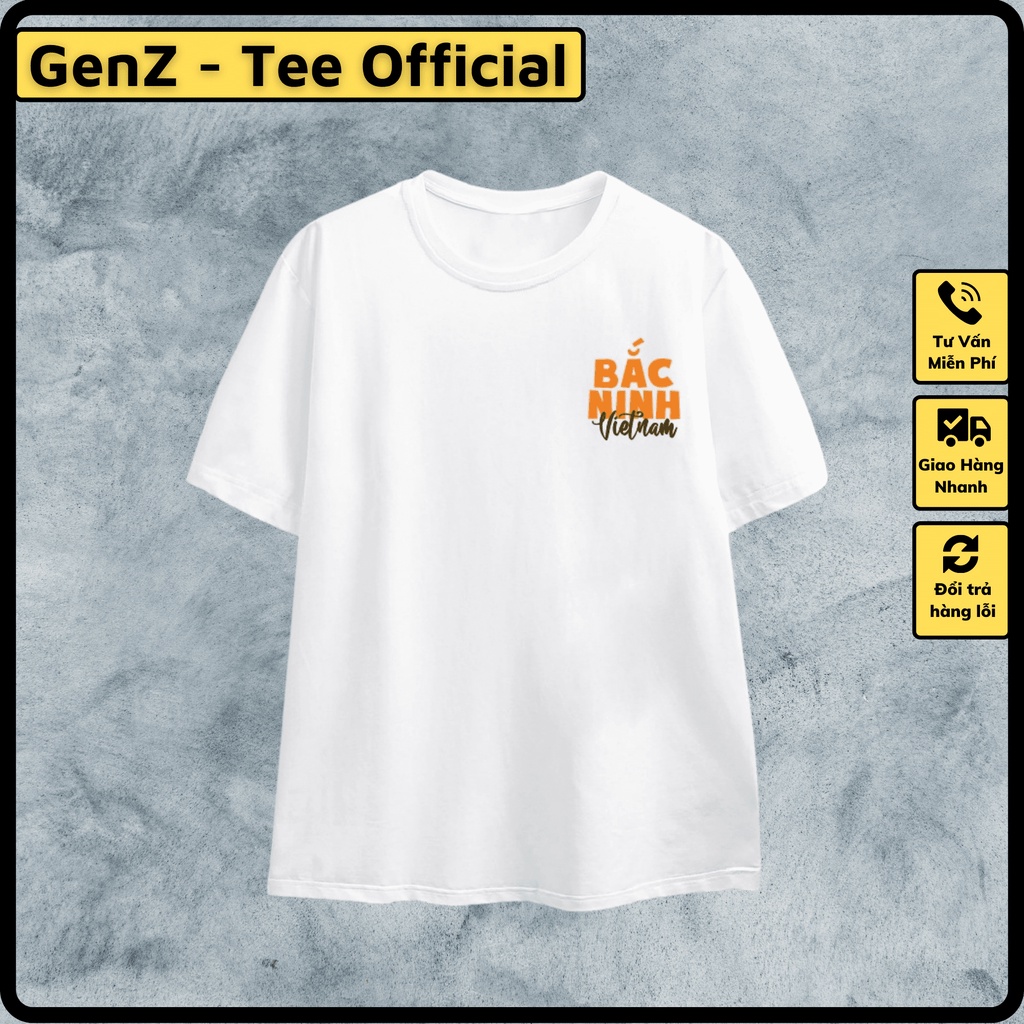 Áo Thun Local Brand Tỉnh Bắc Ninh, Áo 63 Tỉnh Thành Nam Nữ Form Rộng Unisex Genz Cá Tính