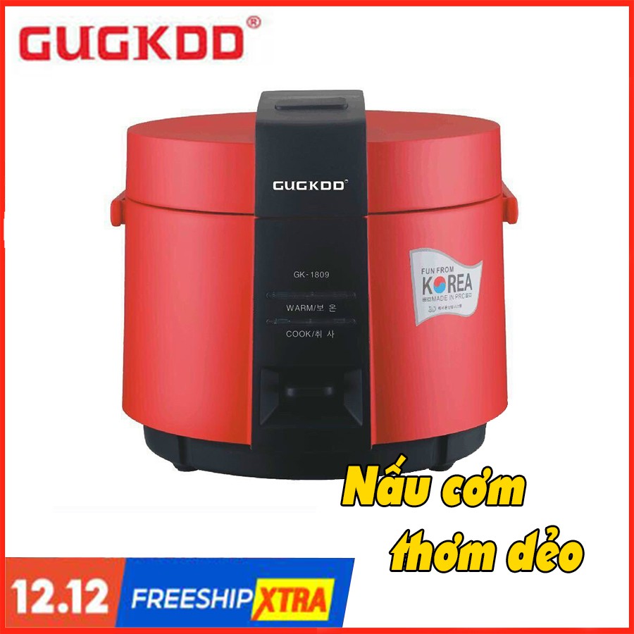 Nồi Cơm Điện mini chính hãng GUGKOO 1.8L nấu cơm dẻo thơm BH - 12 T