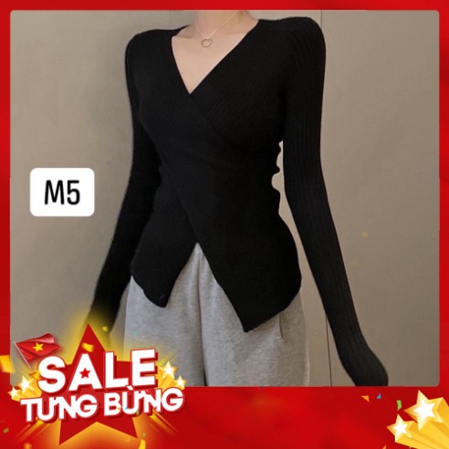 Áo len tăm body vạt chéo hàng QC | BigBuy360 - bigbuy360.vn