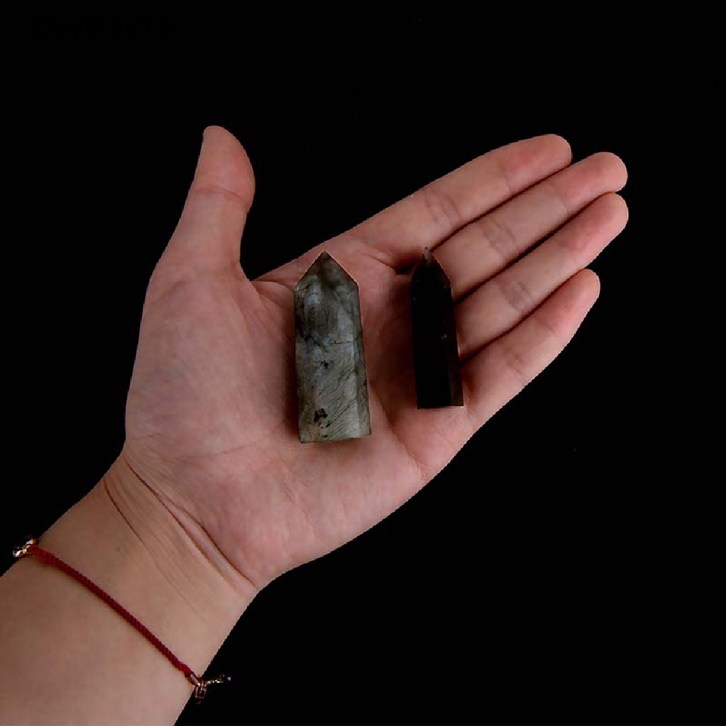 Daydoyto Đá Thạch Anh Labradorite Tự Nhiên Đầu Lục Giác