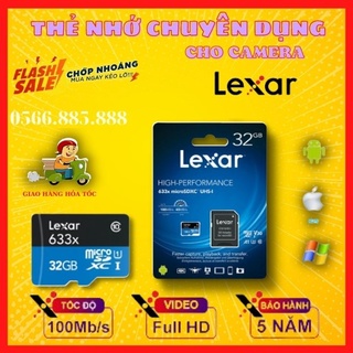 [Mã 44ELSALE2 giảm 7% đơn 300K] Thẻ nhớ LEXAR tốc độ cao chuyên dụng cho camera. Thẻ LEXAR/ YOOSEE / ONVIZ