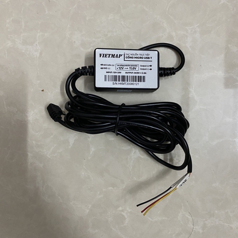 Bộ Sạc Nguồn Trực Tiếp Cho Camera VIETMAP KC01