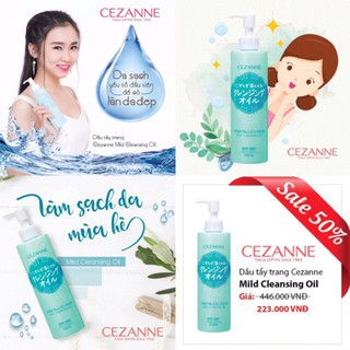 Tẩy Trang Nhật Bản Cezanne Mild Cleansing Oil 230mil