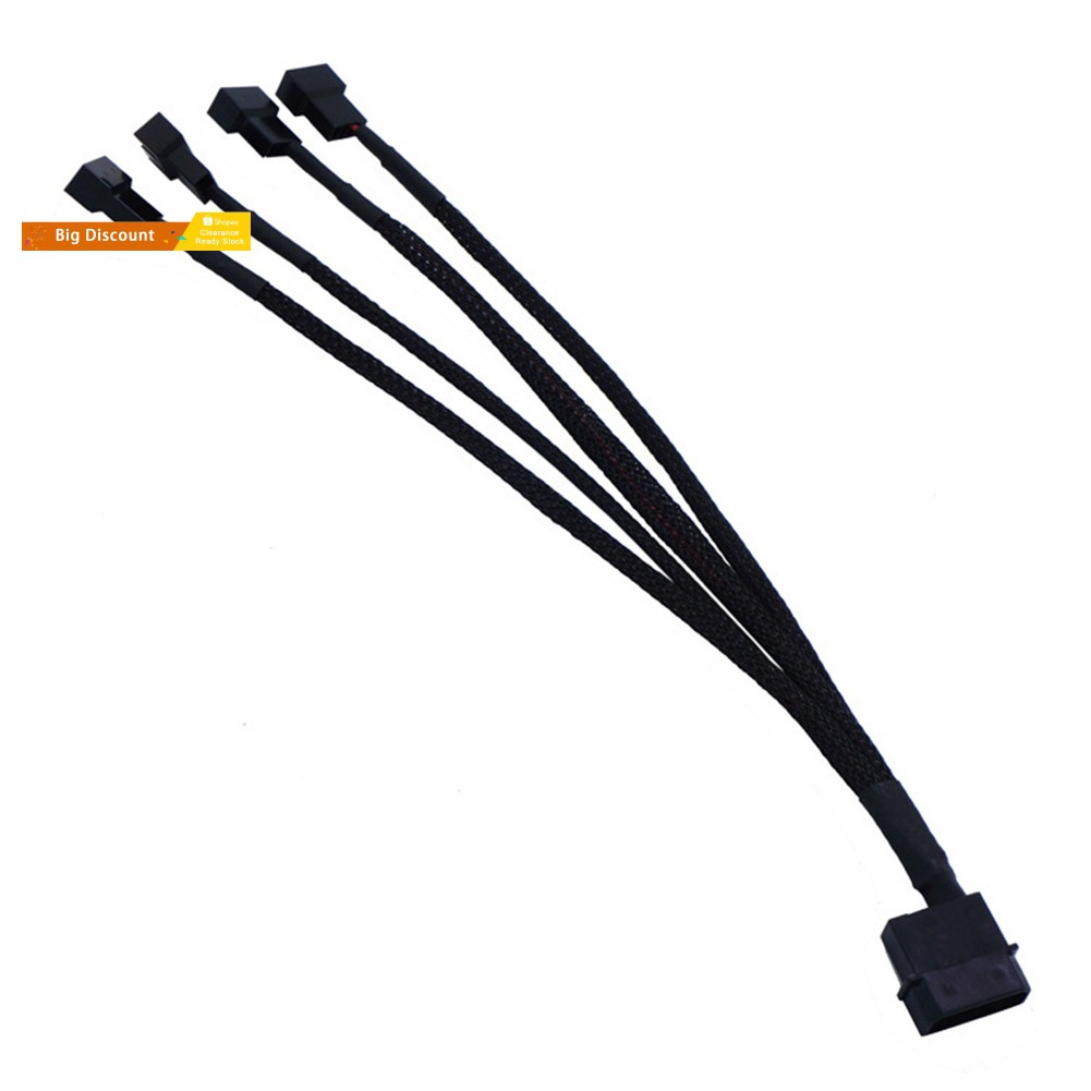 Dây Cáp Mở Rộng Quạt Tản Nhiệt Pc 4pin Sang 4 3 / 4pin Pc