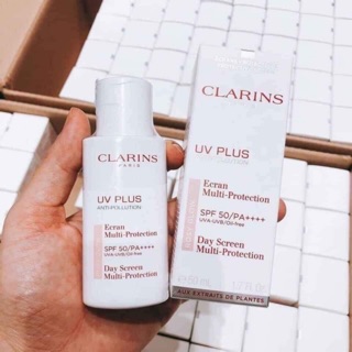 Kem chống nắng Cl4rins 50ml và 30ml fullbox mầu hồng Rosy