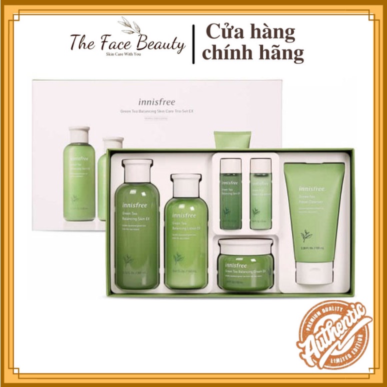  [Bộ Set 6 Món] Dưỡng Da Innisfree Trà Xanh Balancing EX 2020 Hàn Quốc
