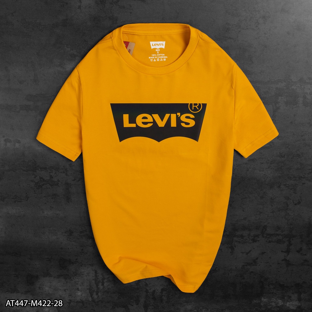 Áo thun Levis logo phản quang 100% Cotton AT447 - áo thun nam in chữ trước- 11 MÀU- VNXK
