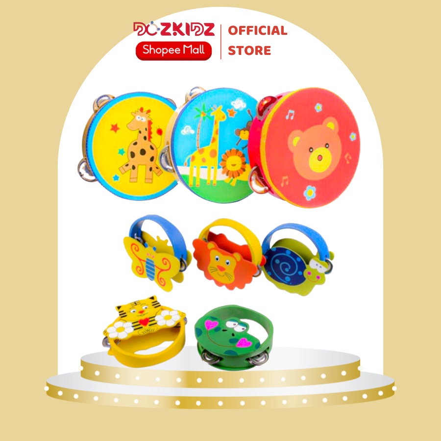 Đồ chơi âm nhạc - xắc xô, trống lắc vui nhộn cho lứa tuổi mầm non - DOZKIDZ