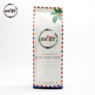 Cà phê Robusta Nhiệt Cafe, cà phê nguyên chất 100%, cà phê pha phin, pha máy vị đắng đầm hậu ngọt thơm nồng gói 500 gram