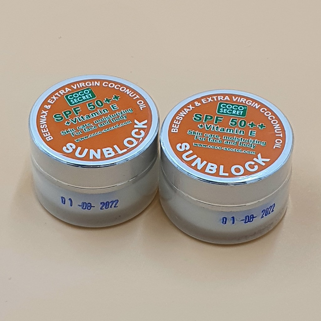 Kem Chống Nắng Dầu Dừa Coco Secret Sunblock 50+++ 20g Dưỡng Da Chống Nắng Hiệu Quả [Combo 2 Lọ]