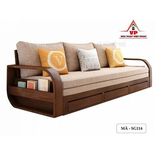 Ghế Sofa Giường Gỗ Đa Năng Mã SG114