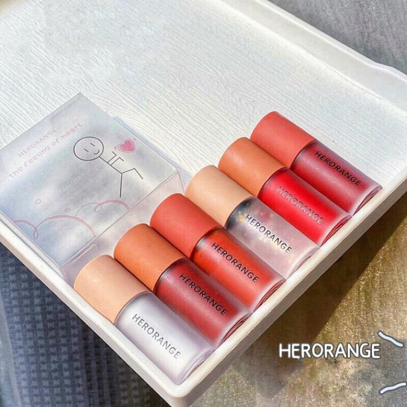 Set 3 son kem lì Herorange mini