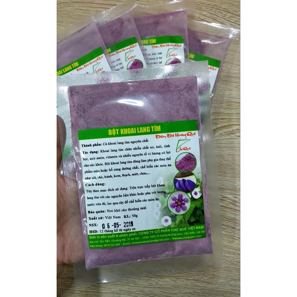 Bột màu khoai lang tím tự nhiên
