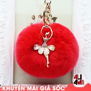 Móc khóa bông cô gái 3pk cực xinh
