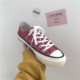 GIÀY ULZZANG CONVER HỒNG ĐẤT ĐẬM