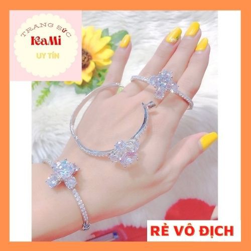 Vòng tay nữ ♥️ freeship♥️ Vòng tay nữ mạ bạch kim bền sáng đẹp