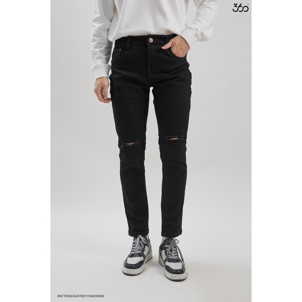 Quần jeans đen thương hiệu thời trang nam 360 Boutique chất liệu cao cấp - QJDTK | BigBuy360 - bigbuy360.vn