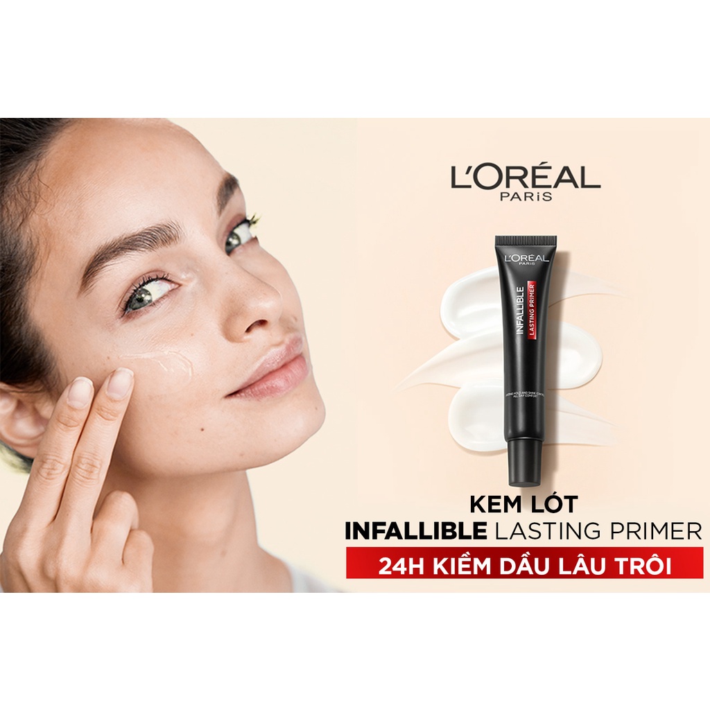 Kem Lót L'Oréal Infallible Kiềm Dầu Bền Màu Lâu Trôi 30ml Infallible Lasting Primer