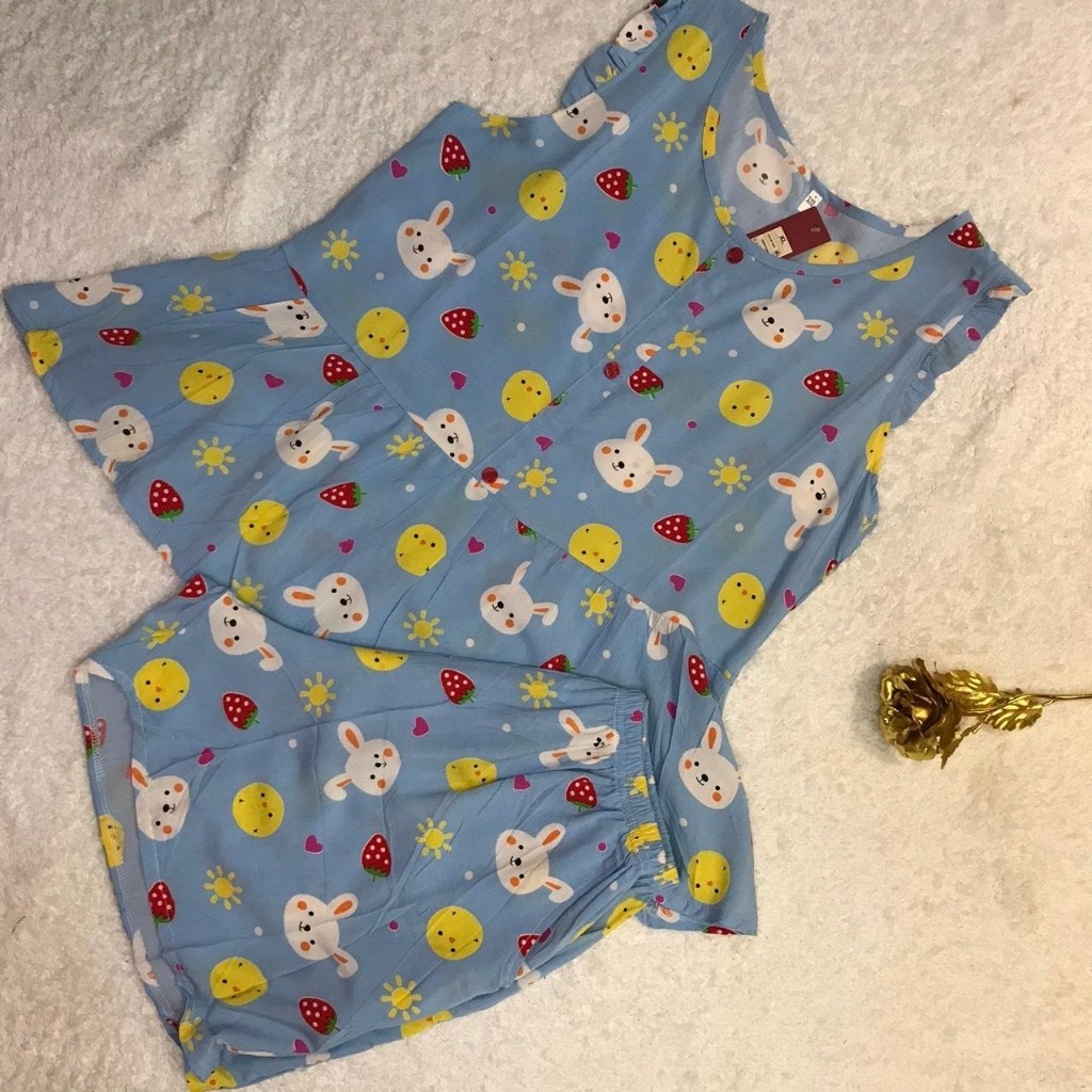 Đồ Bộ Nữ B012 VNXK Chất Liệu Tole (Vải Lanh) Kiểu Đùi Mặc Nhà (ẢNH SHOP TỰ CHỤP) | BigBuy360 - bigbuy360.vn