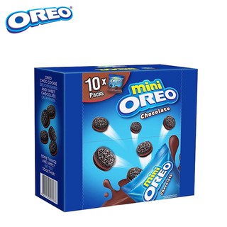 Hộp 10 gói bánh quy kẹp kem socola mini oreo 204 gram