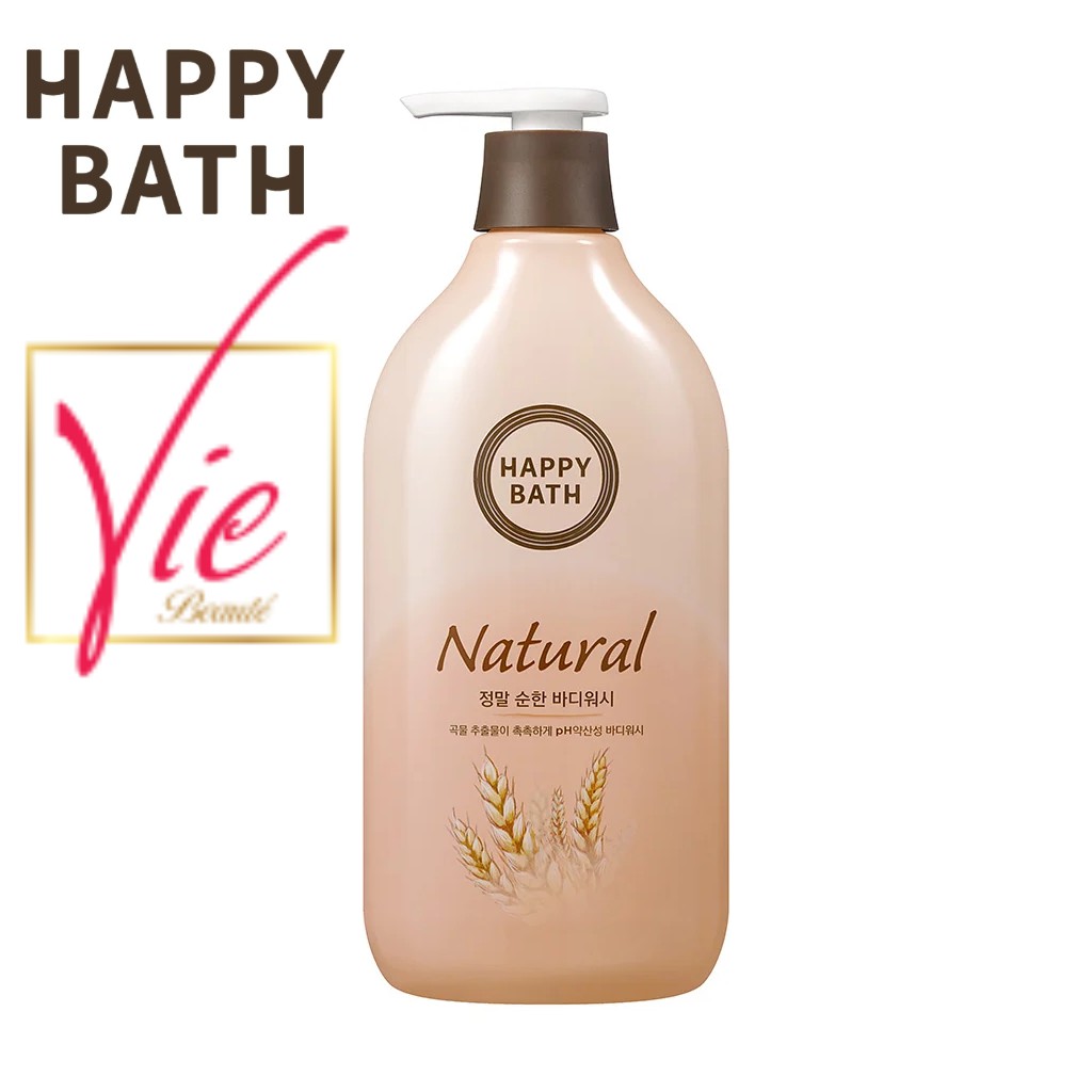 Happy Bath Sữa Tắm Hàn Quốc Moisturizing Essence Body Wash dưỡng da sáng và mềm mịn (900g)