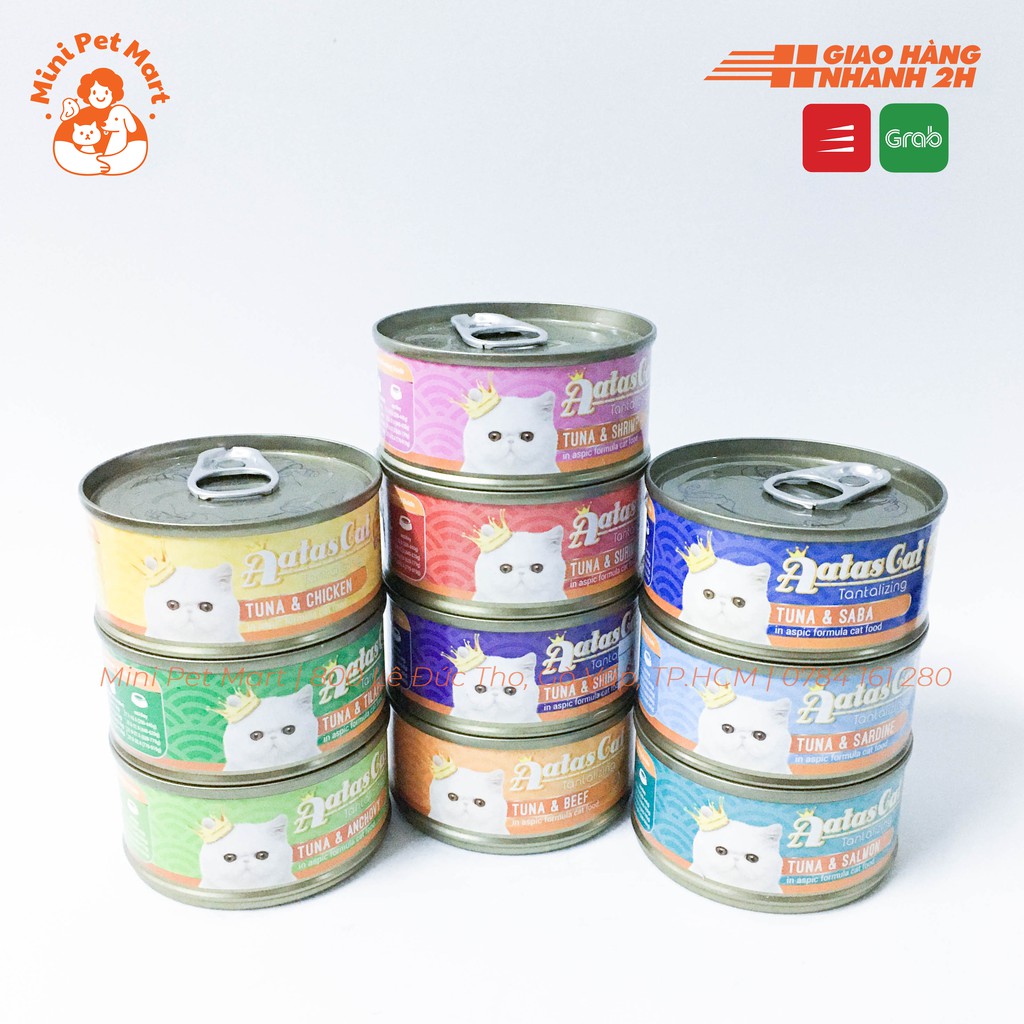 Pate lon cho mèo AATAS CAT 80g