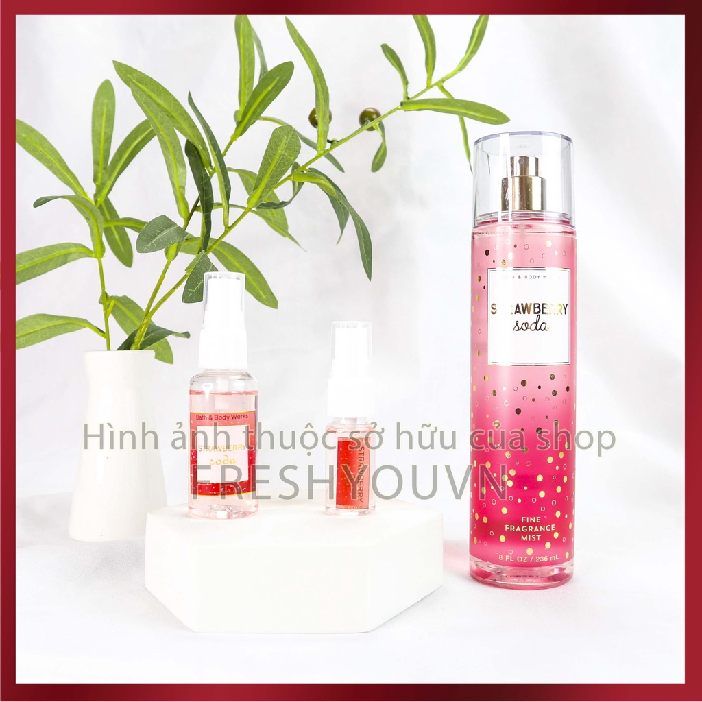 Strawberry Soda - Xịt thơm toàn thân body mist_ BST Fruit Fizz - Trái cây