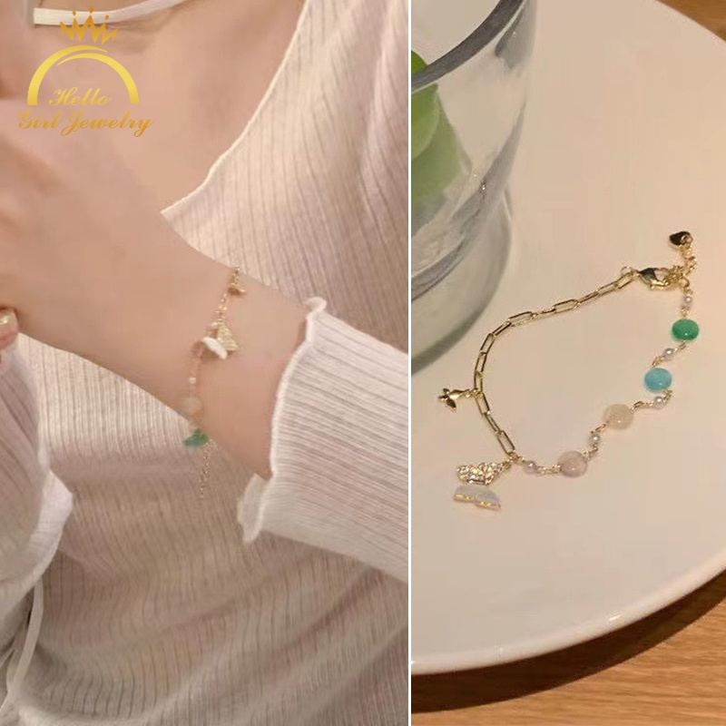 Vòng Đeo Tay Mặt Hình Bướm / Cô Gái Tinh Tế