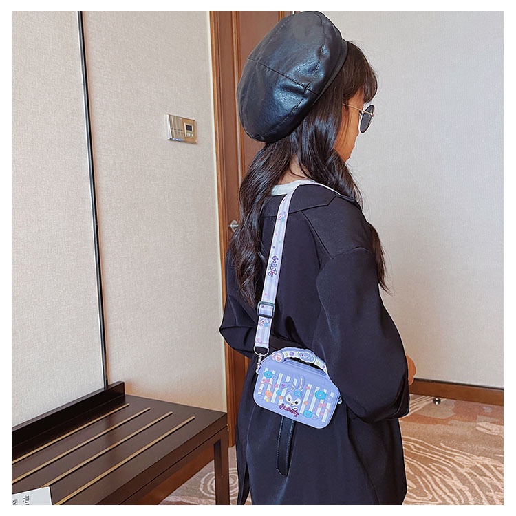 Túi Đeo Chéo Cho Bé, Túi Đeo Chéo Trẻ Em, Túi Hoạt Hình Mini Cho Bé Đi Chơi, Du Lịch, Đựng Lì Xì Tiện Lợi (Mẫu Túi Vuông