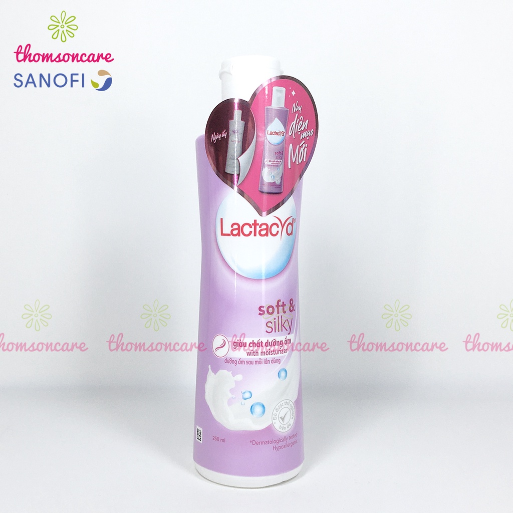 Nước rửa vệ sinh phụ nữ Lactacyd Soft Silky - ddvs phụ nữ, rửa phụ khoa nhẹ nhàng dưỡng ẩm hàng ngày