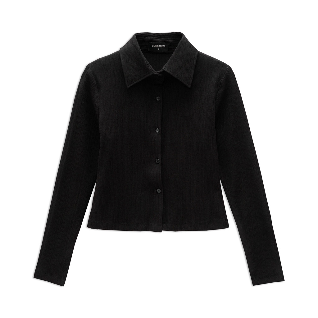 Áo Sơ Mi Nữ Top Slimfit Body , Chất Vải Thun Gân Thoải Mái , WSM000040 ,SOMEHOW
