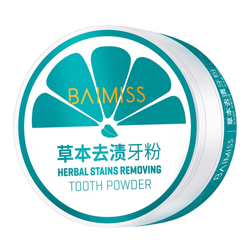 BAIMISS Herbal Stain Remover Whitening Tooth Powder 50g