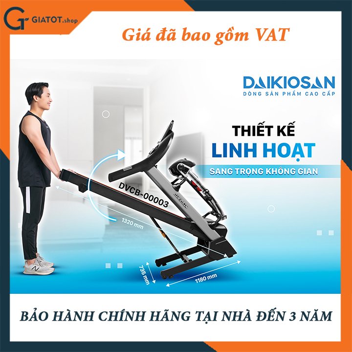 Máy chạy bộ đa năng chính hãng Daikiosan DVCB-00003