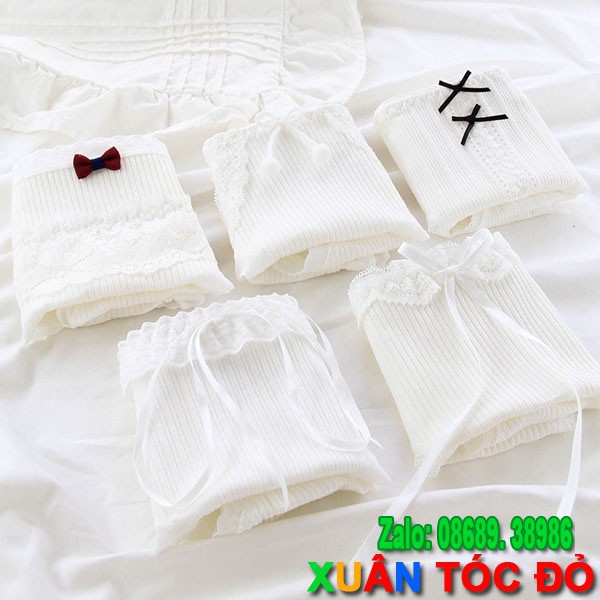 SỈ ZALO RẺ HƠN NHIỀU_ Quần Lót 5 Kiểu Trắng Có Nơ Cực Xịn 5095 | BigBuy360 - bigbuy360.vn