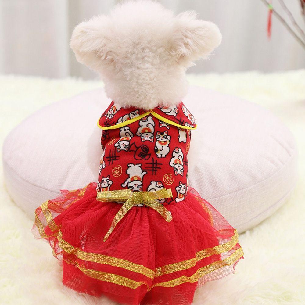 Áo Cho Thú Cưng Họa Tiết Năm Mới Xinh Xắn