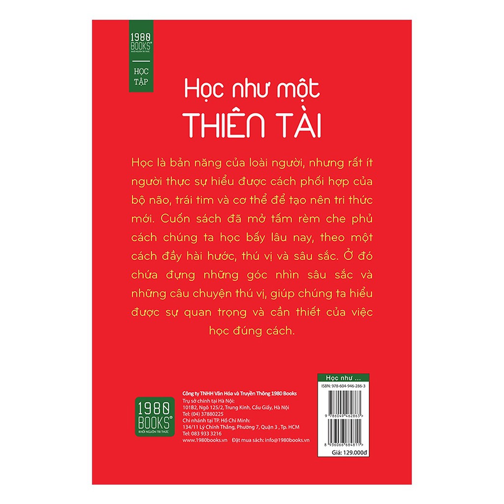 Sách - Học Như Một Thiên Tài | BigBuy360 - bigbuy360.vn