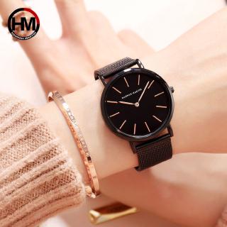 Đồng Hồ Nữ Mặt Tròn Dây Da Thời Trang