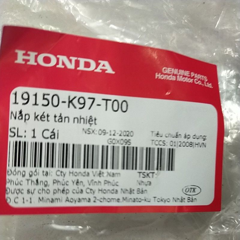 Chụp che két nước Honda Pcx 125 150 2018 2019 2020