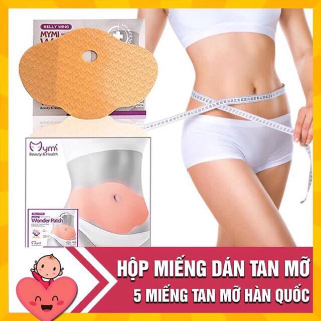 Miếng dán tan mỡ bụng (hộp 5 miếng)