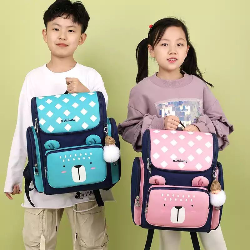 Ba Lô Vải Canvas In Hình Dễ Thương Cho Bé