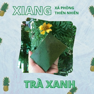 Xà phòng thiên nhiên, xà bông Trà Xanh handmade.