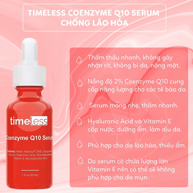 Tinh chất chống lão hóa - Serum Timeless Coenzyme Q10