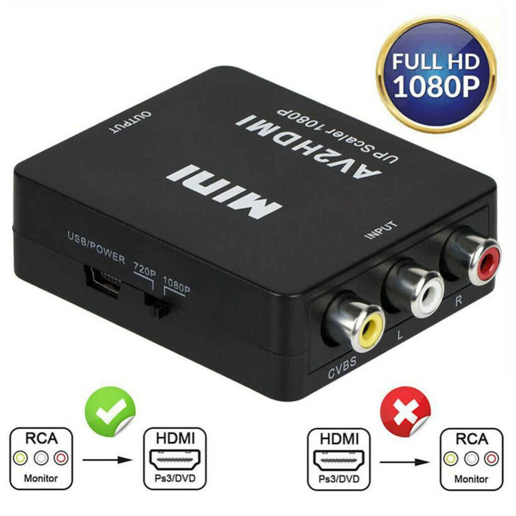 Cáp Chuyển 1080p Hdmi Sang Av Cvbs 3 Rca