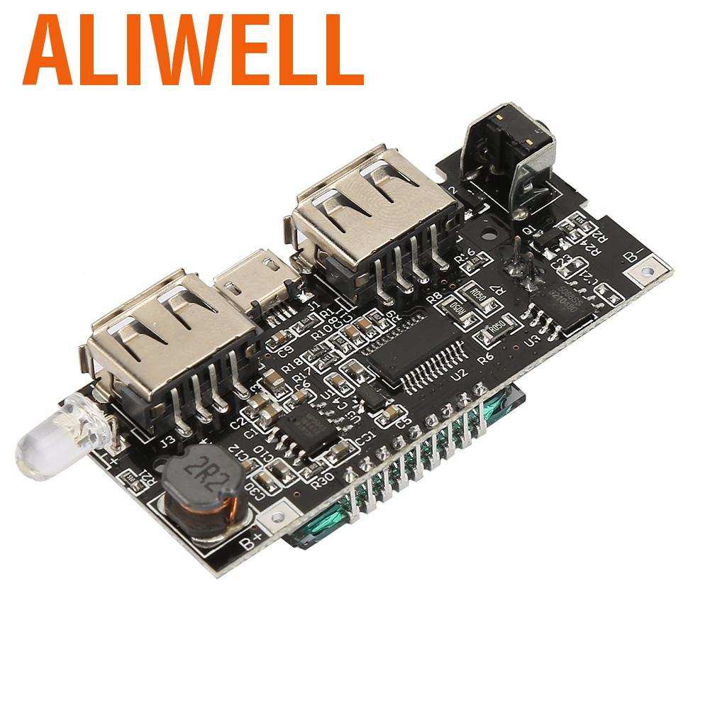 Aliwell Dual USB 5V 1A/2.1A LCD Power Bank 18650 Lithium Battery Charger DIY Module