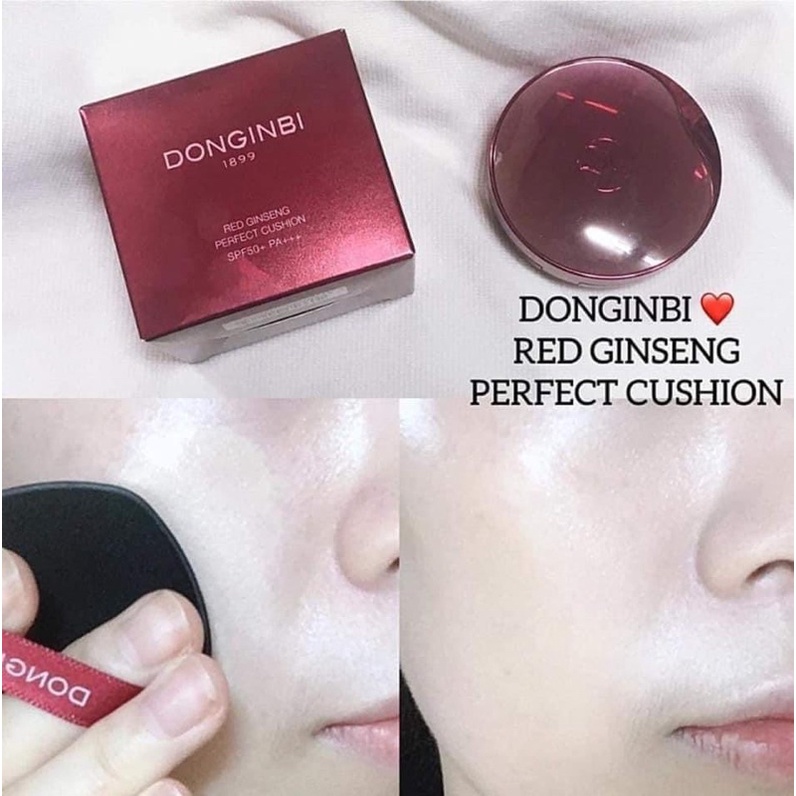 Bộ dưỡng da Donginbi Red Ginseng Perfect Set (tinh chất hồng sâm + phấn nước)