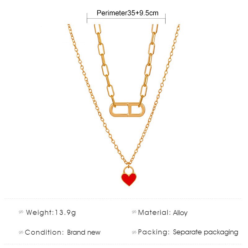 (MỚI) Vòng cổ nhiều lớp hình mũi heo thời trang