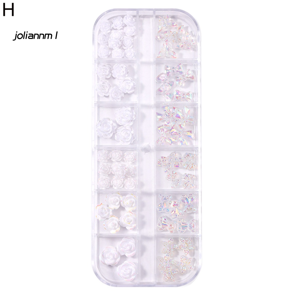 1 Hộp Phụ Kiện Trang Trí Móng Tay 3D Sáng Tạo