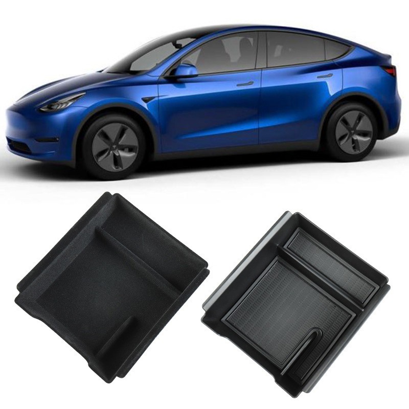 High Quality Central Armrest Storage Box for Tesla el 3 el Y 2021 Flocking VNGB